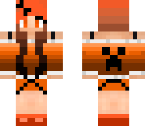 cute orange creeper girl