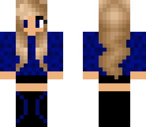blue teenage girl