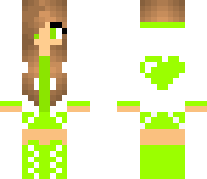 yellow green heart girl