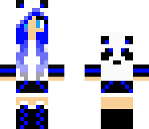 blue panda teen girl