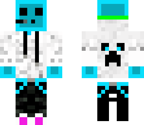 blue slime gamer boy