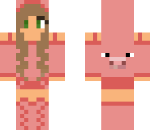 piggy girl with lashes