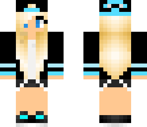 girl black blue