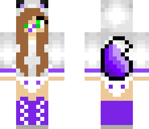 purple baby wolf girl