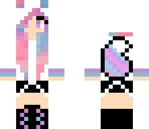 tie dye wolf girl edit
