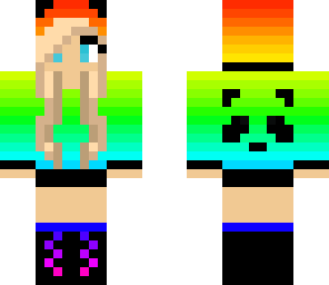 rainbow panda girl
