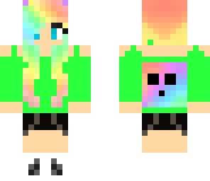 rainbow slime girl