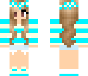 blue teen girl