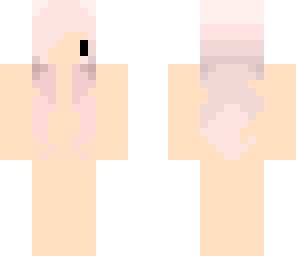 peachy-silver hair
