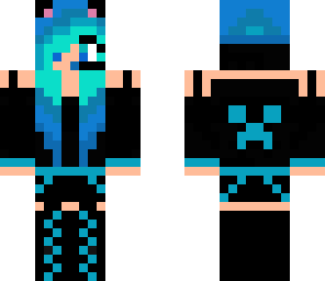 cool blue girl