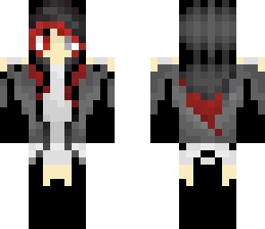 grey red girl
