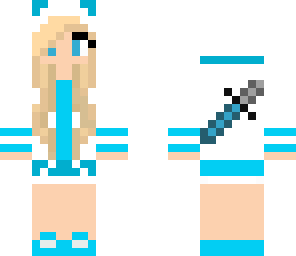 blue fox swordswoman