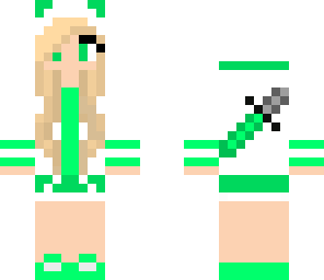 green fox swordswoman