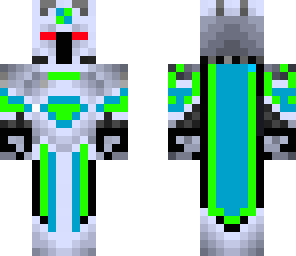 knight in green and blue armor