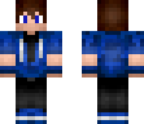 blue hoodie