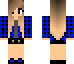 girl with blue