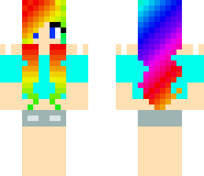 teen rainbow girl