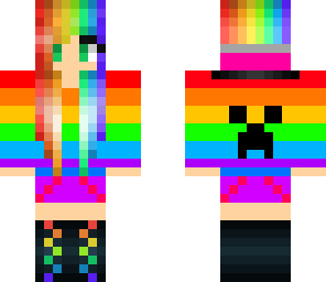 rainbow creeper girl