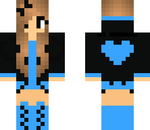 blue gamer girl