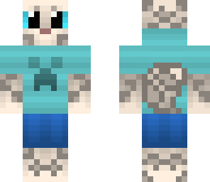 snow leopard in a hoodie