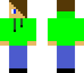 green hoodie