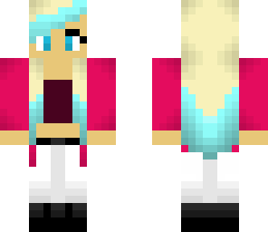 blue ombre girl