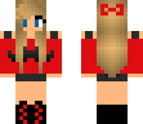 red mustache girl