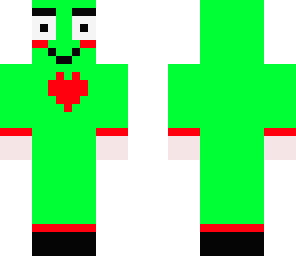 person in a frog suit