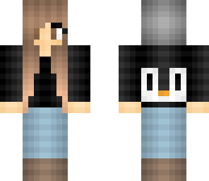 penguin winter girl skin
