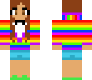 rainbow tuxedo girl