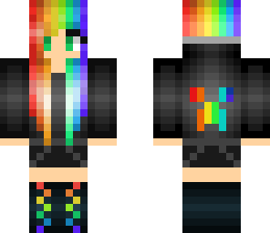 rainbow skeleton girl