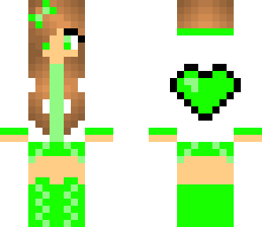 girl in green heart hoody