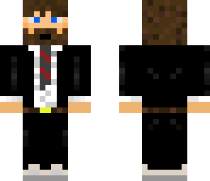 beard guy red tie