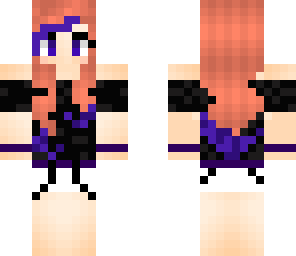 girl with purple tips