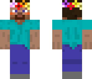 steve with a flower crown
