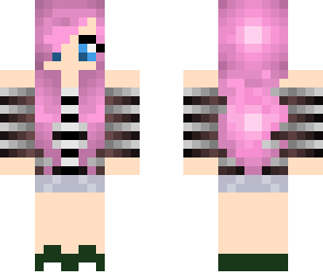 pink haired girl