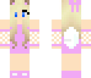 cute pink cat girl