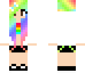 cute rainbow girl