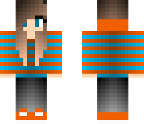 orange and blue girl
