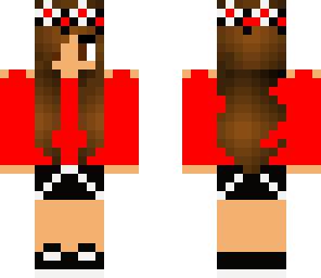 red flower girl
