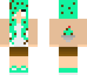 mint chocolate chip herobrine girl