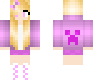 cute pink creeper girl