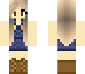 girl in overalls