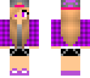 cute purple girl