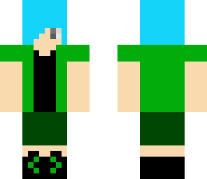 black and green