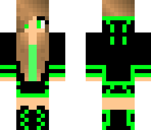 girl green hoddie