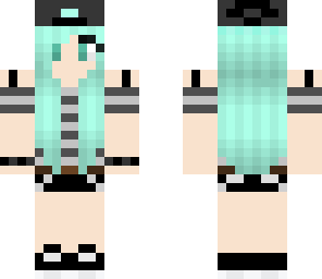 blue haired girl