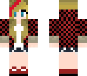 lore as bajan girl with red highlights