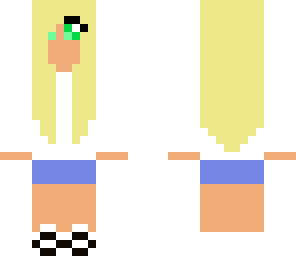 emo hair girl with emerald eyes