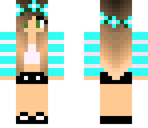 blue cute girl